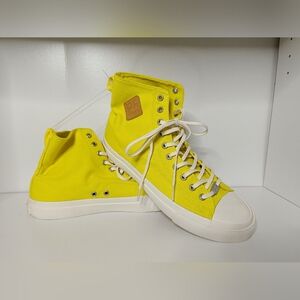 PF Flyers All American Hi Top Aurora Sneaker Yellow M 11 W 12.5 Sandlot Baseball